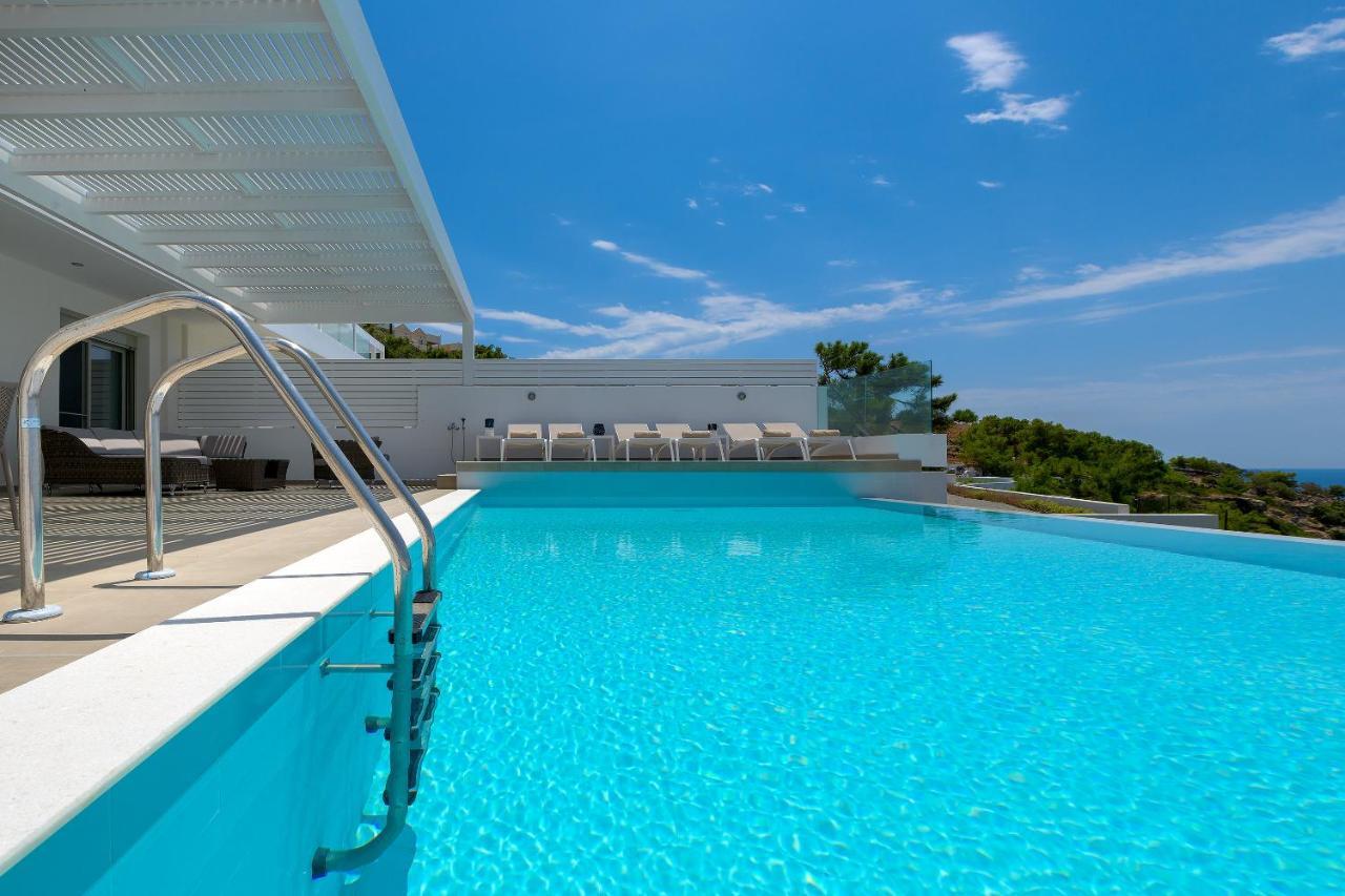 Villa Mimosa In Pefkos Líndos Zewnętrze zdjęcie