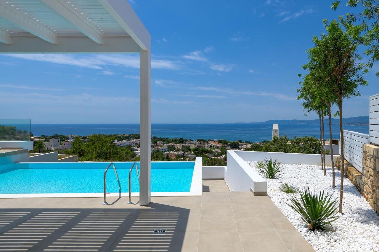 Villa Mimosa In Pefkos Líndos Zewnętrze zdjęcie