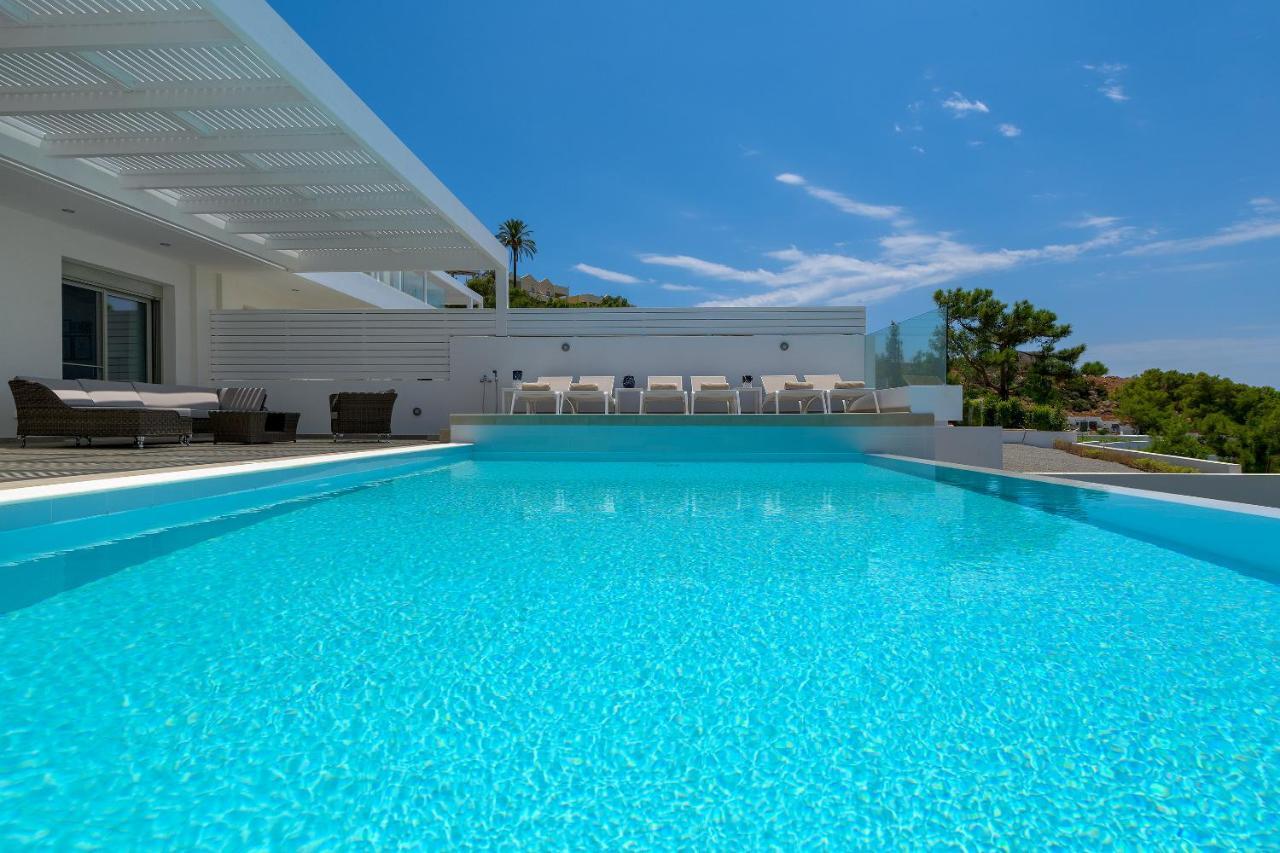 Villa Mimosa In Pefkos Líndos Zewnętrze zdjęcie