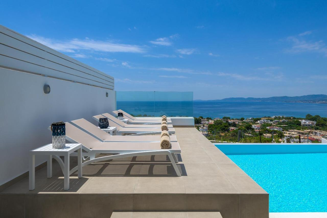 Villa Mimosa In Pefkos Líndos Zewnętrze zdjęcie